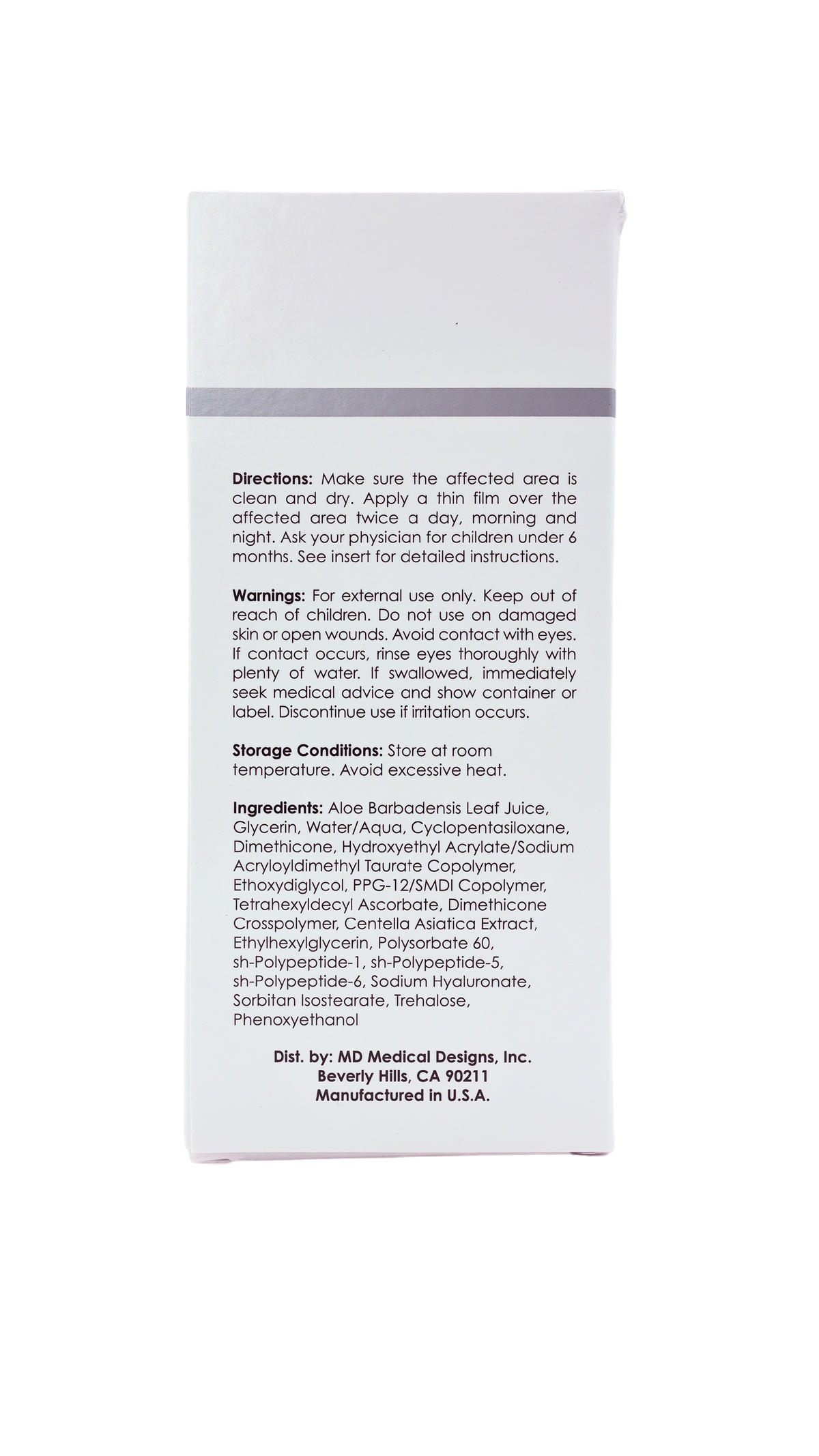 Skinuva scar gel directions, warnings, storage conditions and ingredients
