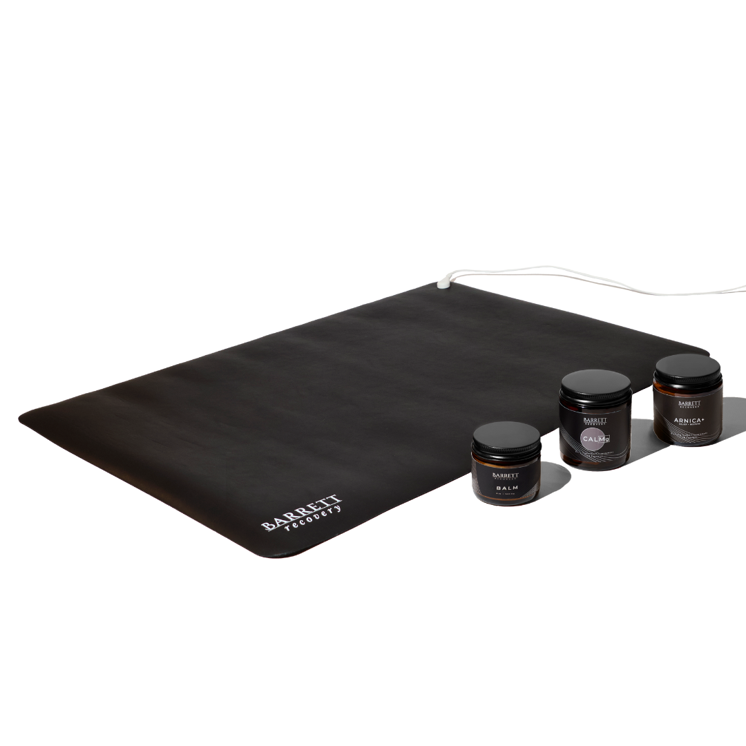Barrett Recovery Fitness Bundle with Dr daniel barrett CALMg, Balm, Arnica+ and Grounding Mat
