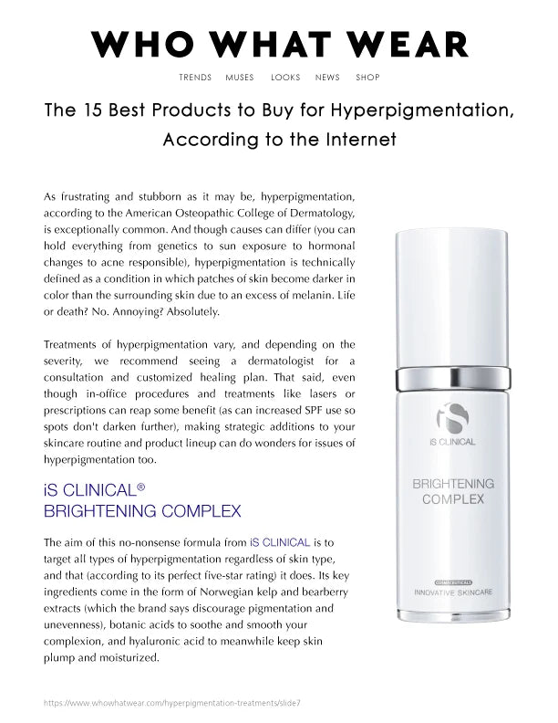 iS Clinical Brightening Complex featured in Who What Wear