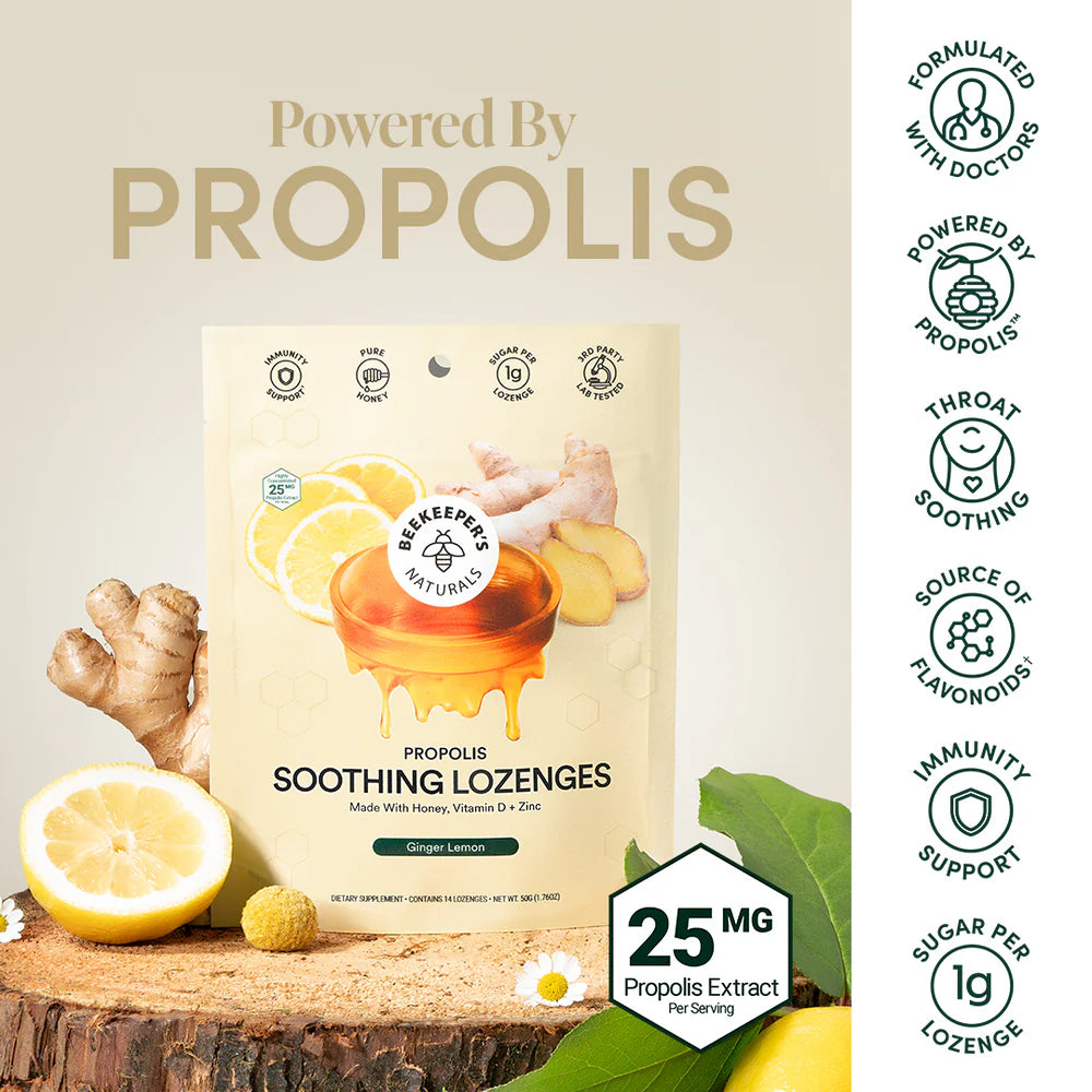 Ginger Honey Powere by propolis soothing lozenges