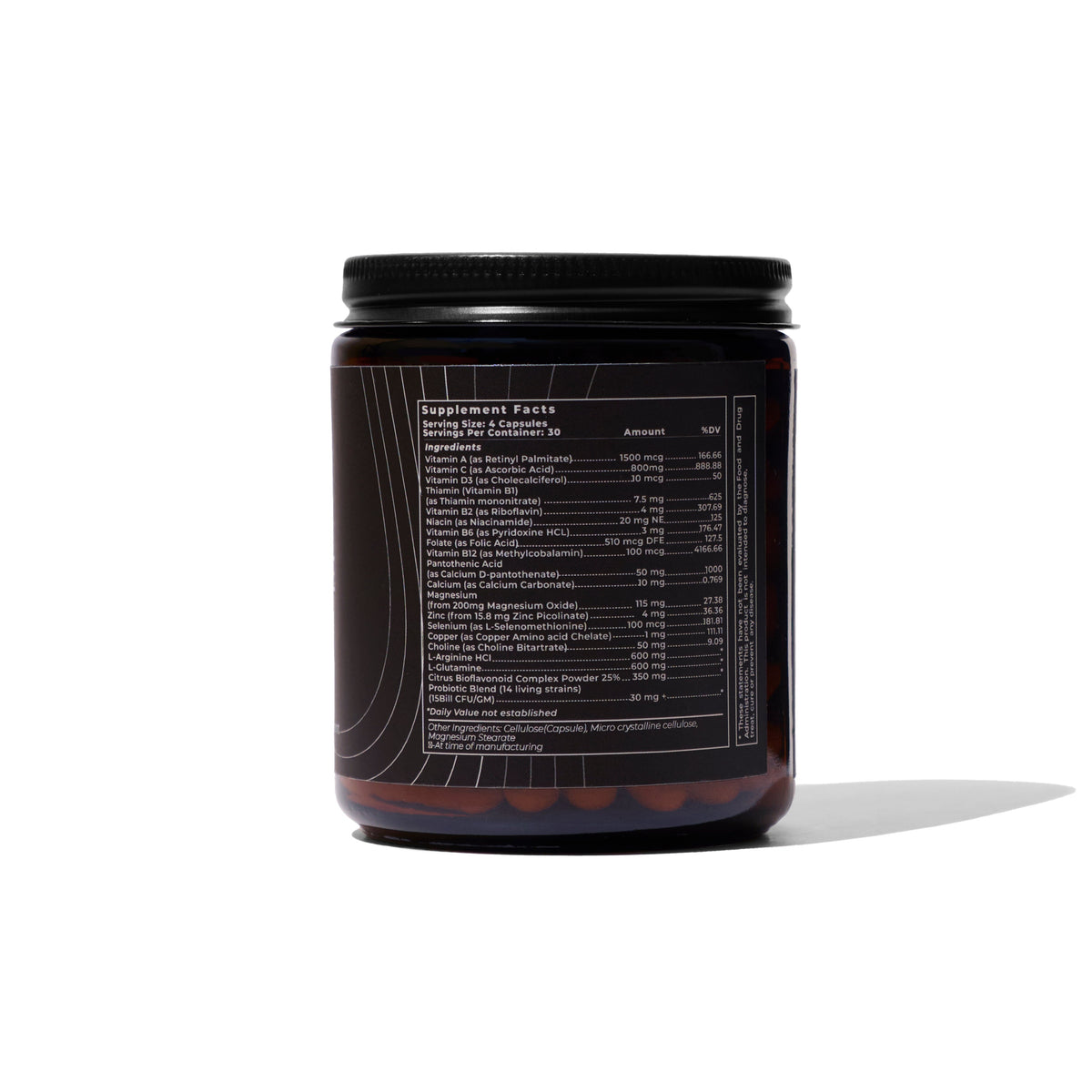 Barrett Recovery List of Ingredients in Before Supplement