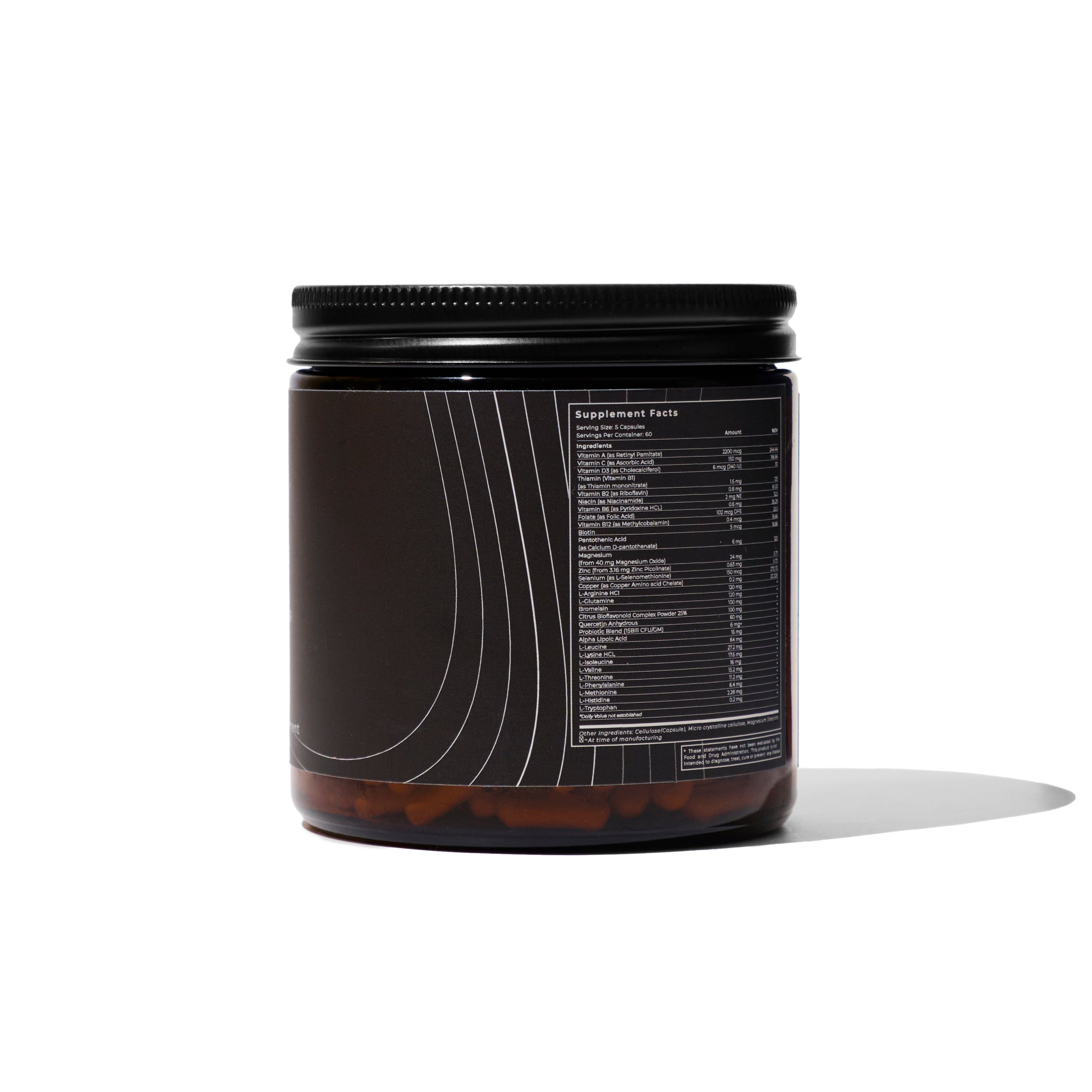 Barrett Recovery Supplement facts AFTER Post operative surgical supplement enhancer 