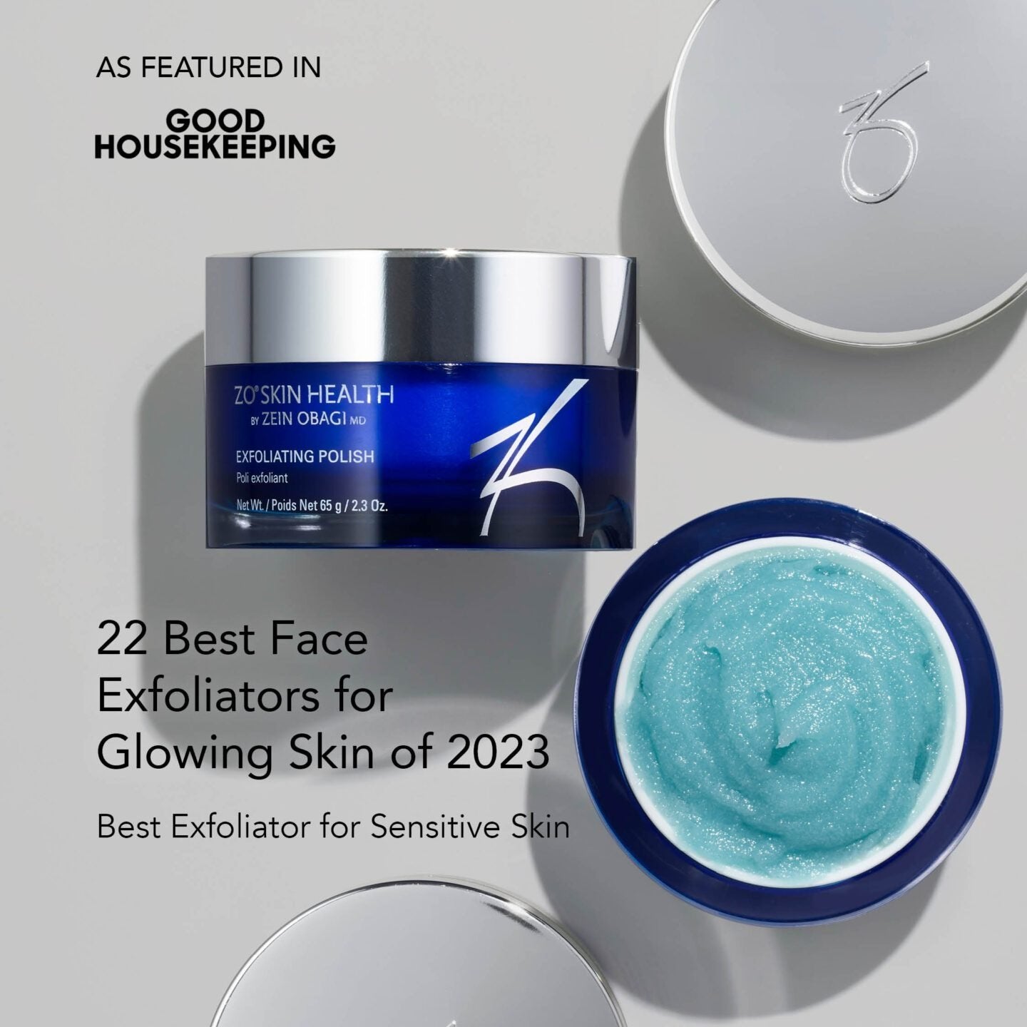 Exfoliating polish by ZO Skin Health featured in Good Housekeeping.