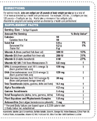 Directions for living fuel supplement