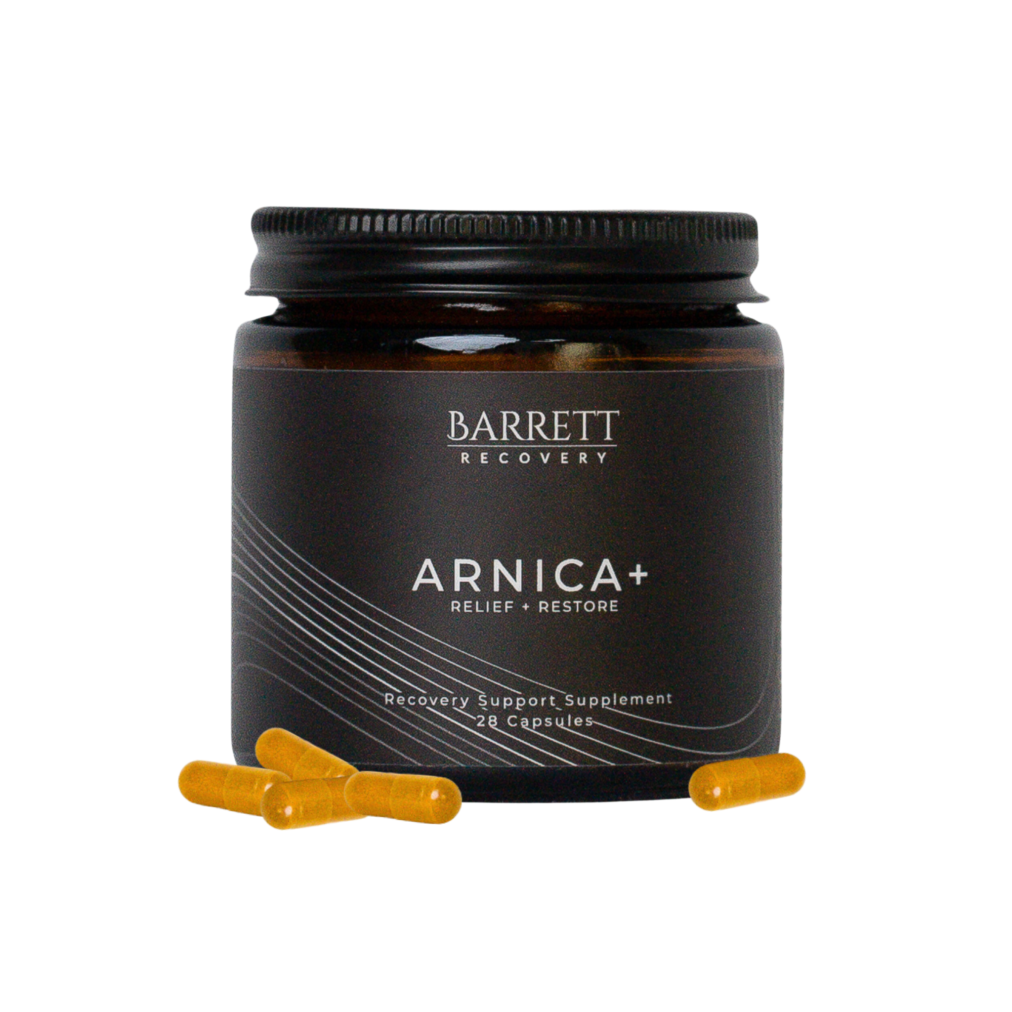 Barrett Recovery Arnica Recovery Support Supplement 28 capsules orange pills