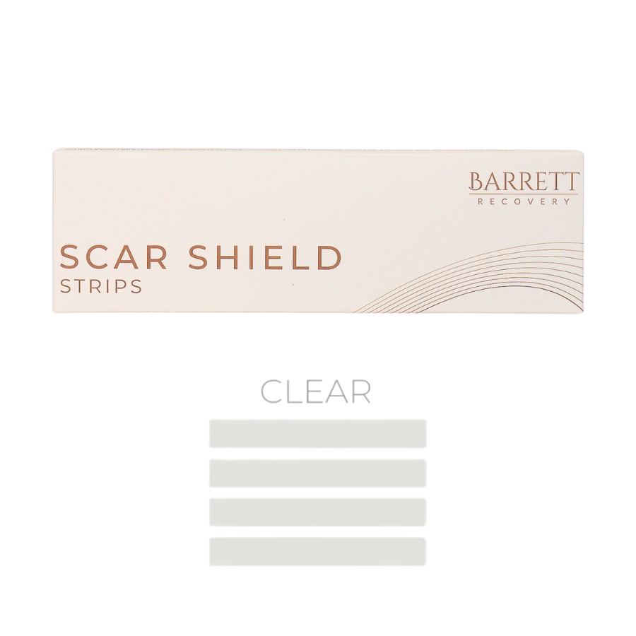 Scar Shield Strips by Barrett Recovery Clear silicone strips for optimal scar healing